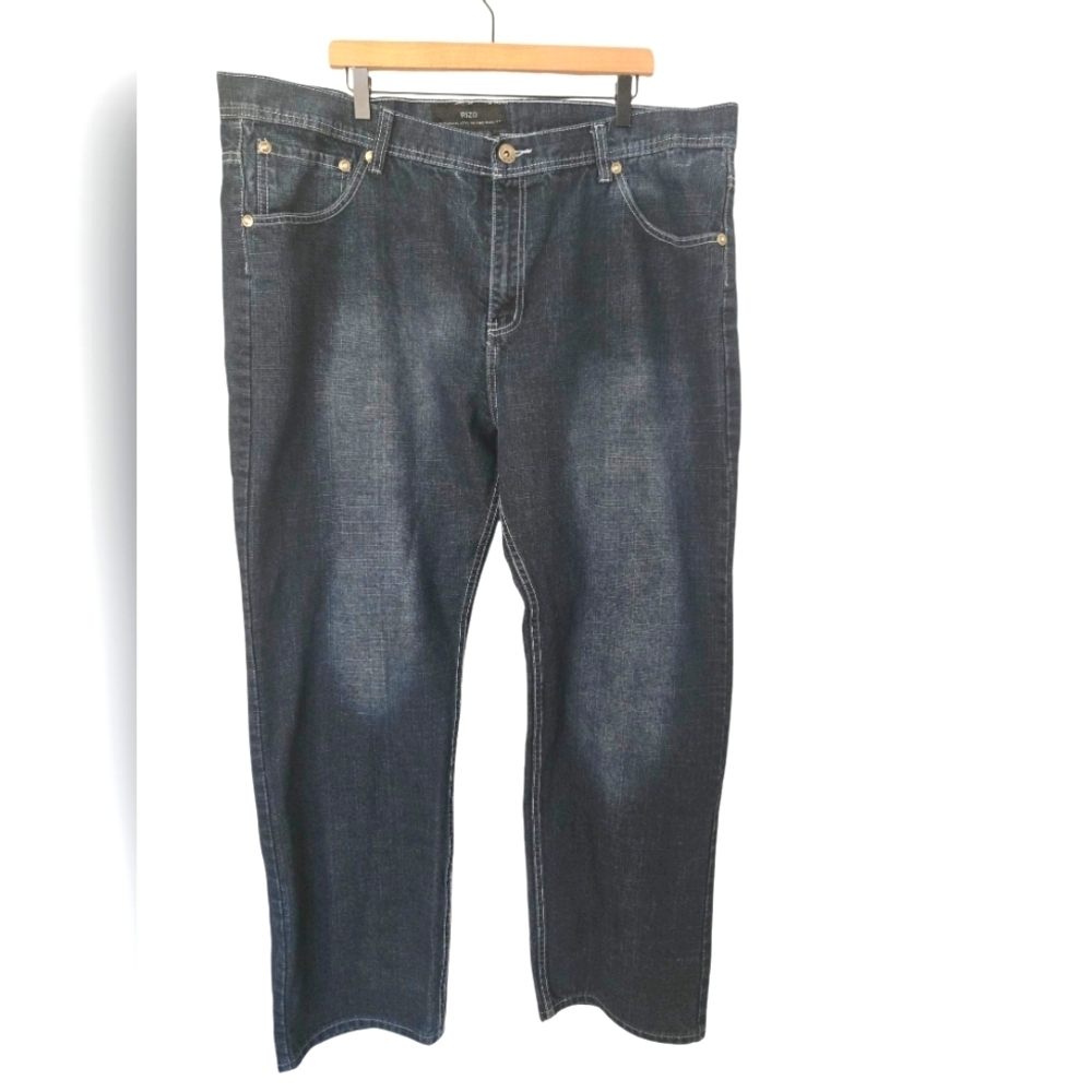 Rizo Men's Classic Dark Wash Jeans Size 44w